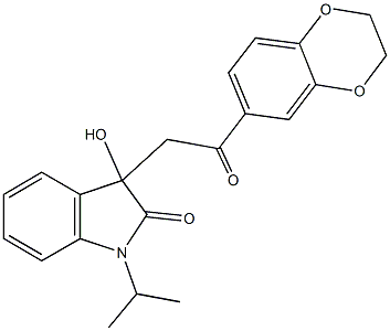 3-[2-(2,3-dihydro-1,4-benzodioxin-6-yl)-2-oxoethyl]-3-hydroxy-1-isopropyl-1,3-dihydro-2H-indol-2-one