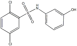 2,5-dichloro-N-(3-hydroxyphenyl)benzenesulfonamide Struktur