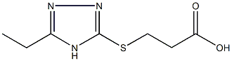 3-[(5-ethyl-4H-1,2,4-triazol-3-yl)sulfanyl]propanoic acid Structure