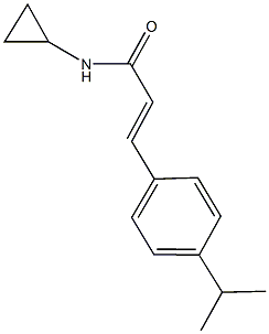 N-cyclopropyl-3-(4-isopropylphenyl)acrylamide Struktur