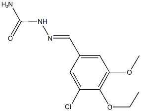 3-chloro-4-ethoxy-5-methoxybenzaldehyde semicarbazone,,结构式