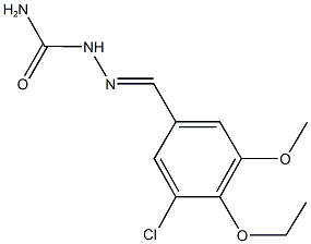  3-chloro-4-ethoxy-5-methoxybenzaldehyde semicarbazone