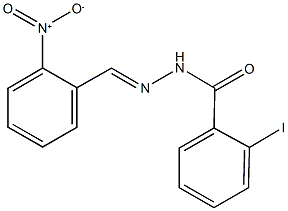 N'-{2-nitrobenzylidene}-2-iodobenzohydrazide,,结构式