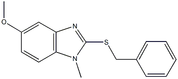  2-(benzylsulfanyl)-1-methyl-1H-benzimidazol-5-yl methyl ether