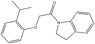  2-(2,3-dihydro-1H-indol-1-yl)-2-oxoethyl 2-isopropylphenyl ether