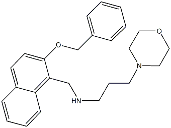 N-{[2-(benzyloxy)-1-naphthyl]methyl}-N-[3-(4-morpholinyl)propyl]amine 化学構造式