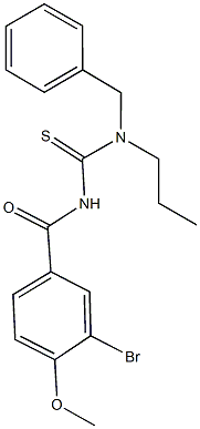 N-benzyl-N'-(3-bromo-4-methoxybenzoyl)-N-propylthiourea