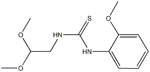 N-(2,2-dimethoxyethyl)-N'-(2-methoxyphenyl)thiourea Structure