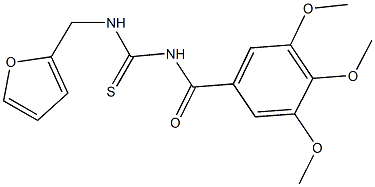  N-(2-furylmethyl)-N'-(3,4,5-trimethoxybenzoyl)thiourea