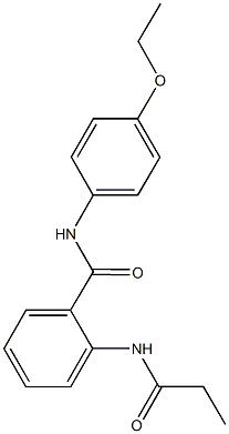 N-(4-ethoxyphenyl)-2-(propionylamino)benzamide Struktur