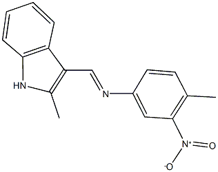 3-[({3-nitro-4-methylphenyl}imino)methyl]-2-methyl-1H-indole