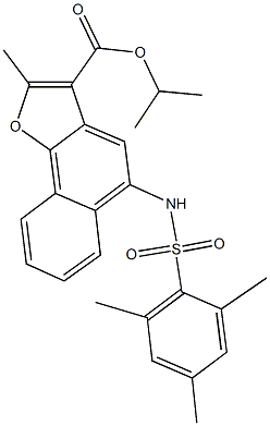 isopropyl 5-[(mesitylsulfonyl)amino]-2-methylnaphtho[1,2-b]furan-3-carboxylate|