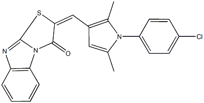  2-{[1-(4-chlorophenyl)-2,5-dimethyl-1H-pyrrol-3-yl]methylene}[1,3]thiazolo[3,2-a]benzimidazol-3(2H)-one