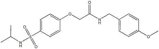 2-{4-[(isopropylamino)sulfonyl]phenoxy}-N-(4-methoxybenzyl)acetamide|