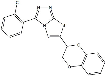 3-(2-chlorophenyl)-6-(2,3-dihydro-1,4-benzodioxin-2-yl)[1,2,4]triazolo[3,4-b][1,3,4]thiadiazole