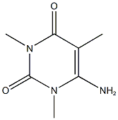 6-amino-1,3,5-trimethylpyrimidine-2,4(1H,3H)-dione 化学構造式