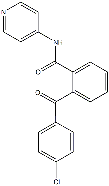 2-(4-chlorobenzoyl)-N-(4-pyridinyl)benzamide,,结构式