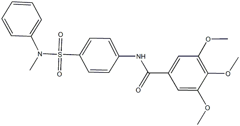 3,4,5-trimethoxy-N-{4-[(methylanilino)sulfonyl]phenyl}benzamide