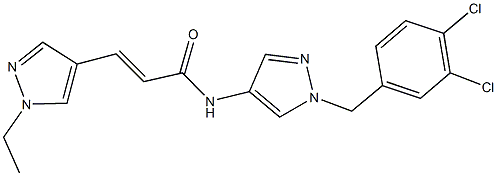 N-[1-(3,4-dichlorobenzyl)-1H-pyrazol-4-yl]-3-(1-ethyl-1H-pyrazol-4-yl)acrylamide