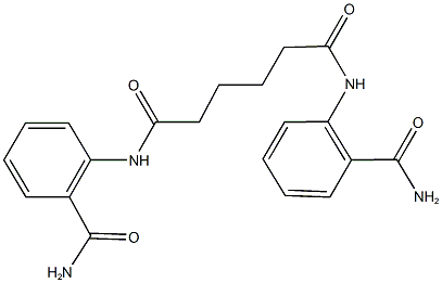 N~1~,N~6~-bis[2-(aminocarbonyl)phenyl]hexanediamide Structure