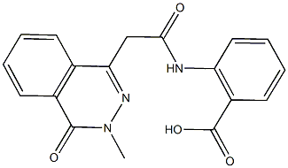  2-{[(3-methyl-4-oxo-3,4-dihydro-1-phthalazinyl)acetyl]amino}benzoic acid