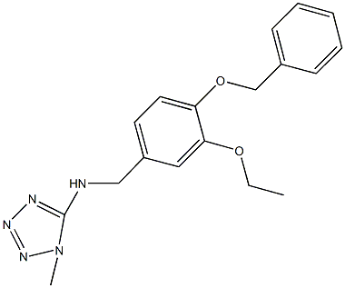 N-[4-(benzyloxy)-3-ethoxybenzyl]-N-(1-methyl-1H-tetraazol-5-yl)amine Struktur