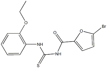 N-(5-bromo-2-furoyl)-N'-(2-ethoxyphenyl)thiourea Structure