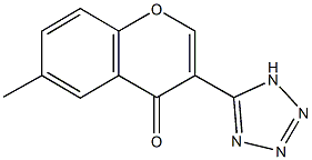 6-methyl-3-(1H-tetraazol-5-yl)-4H-chromen-4-one 结构式