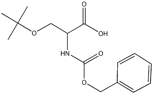 N-[(benzyloxy)carbonyl]-3-tert-butoxyalanine,,结构式