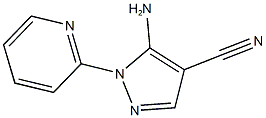 5-amino-1-(2-pyridinyl)-1H-pyrazole-4-carbonitrile 结构式