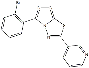 3-(2-bromophenyl)-6-(3-pyridinyl)[1,2,4]triazolo[3,4-b][1,3,4]thiadiazole