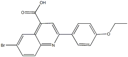 6-bromo-2-(4-ethoxyphenyl)-4-quinolinecarboxylic acid Structure