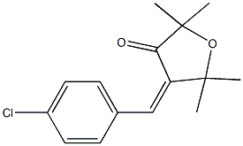 4-(4-chlorobenzylidene)-2,2,5,5-tetramethyldihydro-3(2H)-furanone 结构式