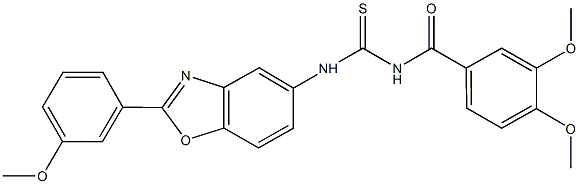 N-(3,4-dimethoxybenzoyl)-N'-[2-(3-methoxyphenyl)-1,3-benzoxazol-5-yl]thiourea