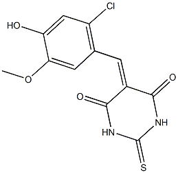 5-(2-chloro-4-hydroxy-5-methoxybenzylidene)-2-thioxodihydro-4,6(1H,5H)-pyrimidinedione