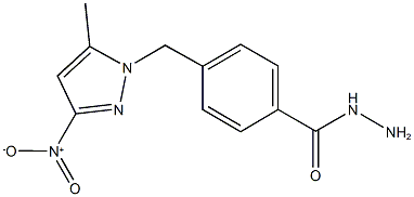 4-({3-nitro-5-methyl-1H-pyrazol-1-yl}methyl)benzohydrazide Structure