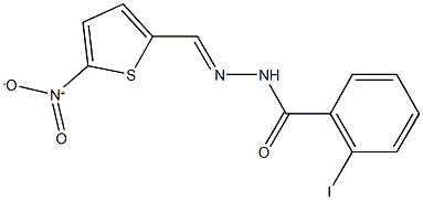 N'-({5-nitro-2-thienyl}methylene)-2-iodobenzohydrazide Structure