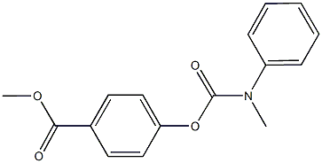 methyl 4-{[(methylanilino)carbonyl]oxy}benzoate,,结构式