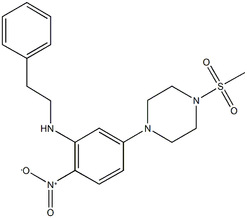  1-{4-nitro-3-[(2-phenylethyl)amino]phenyl}-4-(methylsulfonyl)piperazine