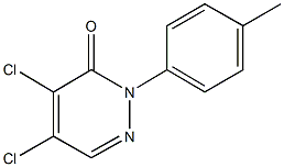 4,5-dichloro-2-(4-methylphenyl)-3(2H)-pyridazinone Struktur