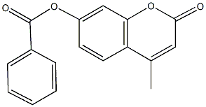 4-methyl-2-oxo-2H-chromen-7-yl benzoate 化学構造式