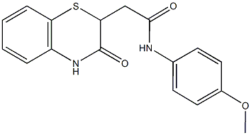 N-(4-methoxyphenyl)-2-(3-oxo-3,4-dihydro-2H-1,4-benzothiazin-2-yl)acetamide Structure