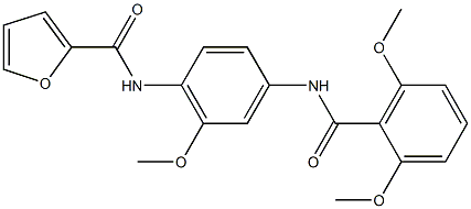 N-{4-[(2,6-dimethoxybenzoyl)amino]-2-methoxyphenyl}-2-furamide