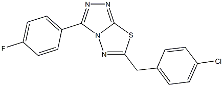  6-(4-chlorobenzyl)-3-(4-fluorophenyl)[1,2,4]triazolo[3,4-b][1,3,4]thiadiazole