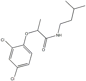 2-(2,4-dichlorophenoxy)-N-isopentylpropanamide Structure