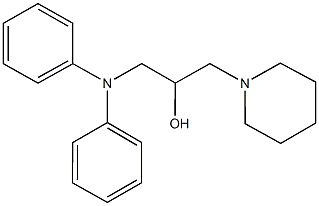 1-(diphenylamino)-3-(1-piperidinyl)-2-propanol Structure