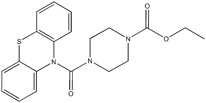 ethyl 4-(10H-phenothiazin-10-ylcarbonyl)-1-piperazinecarboxylate Structure