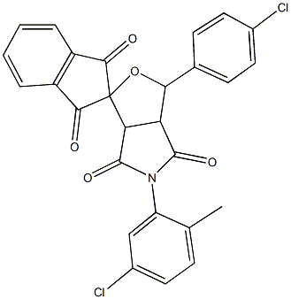  5-(5-chloro-2-methylphenyl)-1-(4-chlorophenyl)dihydro-1',3',4,6(2'H,3H,5H)-tetraoxospiro(1H-furo[3,4-c]pyrrole-3,2'-[1'H]-indene)