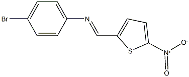  4-bromo-N-[(5-nitro-2-thienyl)methylene]aniline