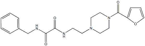 N~1~-benzyl-N~2~-{2-[4-(2-furoyl)-1-piperazinyl]ethyl}ethanediamide Structure